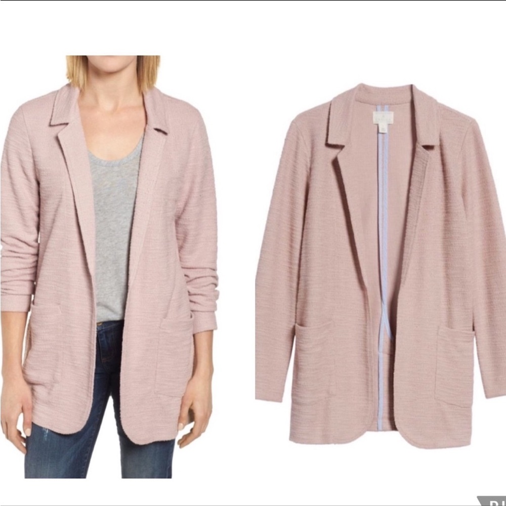 Caslon Blush Open Front Blazer